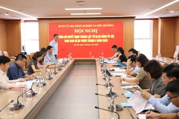Ra mắt Tổ Dư luận xã hội Đảng ủy Bộ Nông nghiệp và Môi trường